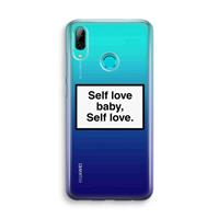 CaseCompany Self love: Huawei P Smart (2019) Transparant Hoesje