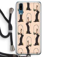 CaseCompany Pop Some Kim: Huawei P20 Transparant Hoesje met koord