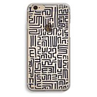 CaseCompany Moroccan Print: iPhone 6 / 6S Transparant Hoesje