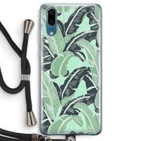 CaseCompany This Sh*t Is Bananas: Huawei P20 Transparant Hoesje met koord