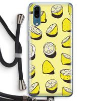 CaseCompany When Life Gives You Lemons...: Huawei P20 Transparant Hoesje met koord