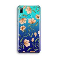 CaseCompany Peachy flowers: Huawei P Smart (2019) Transparant Hoesje