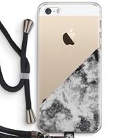 CaseCompany Onweer: iPhone 5 / 5S / SE Transparant Hoesje met koord