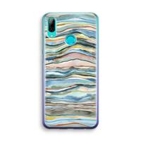 CaseCompany Watercolor Agate: Huawei P Smart (2019) Transparant Hoesje