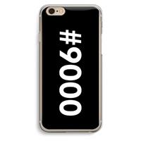 CaseCompany 9000: iPhone 6 / 6S Transparant Hoesje