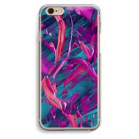CaseCompany Pink Clouds: iPhone 6 / 6S Transparant Hoesje