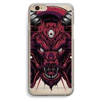 CaseCompany Hell Hound and Serpents: iPhone 6 / 6S Transparant Hoesje