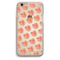 CaseCompany Just peachy: iPhone 6 / 6S Transparant Hoesje