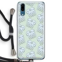 CaseCompany Octopussen: Huawei P20 Transparant Hoesje met koord