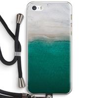 CaseCompany Stranded: iPhone 5 / 5S / SE Transparant Hoesje met koord