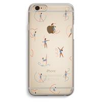 CaseCompany Dancing #3: iPhone 6 / 6S Transparant Hoesje