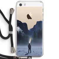 CaseCompany Wanderlust: iPhone 5 / 5S / SE Transparant Hoesje met koord