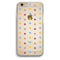 CaseCompany Bollen: iPhone 6 / 6S Transparant Hoesje