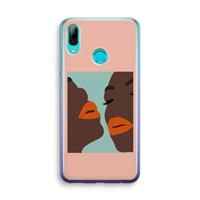 CaseCompany Orange lips: Huawei P Smart (2019) Transparant Hoesje
