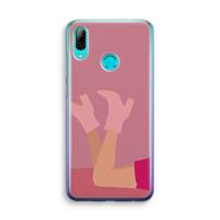 CaseCompany Pink boots: Huawei P Smart (2019) Transparant Hoesje