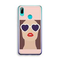 CaseCompany Red lips: Huawei P Smart (2019) Transparant Hoesje