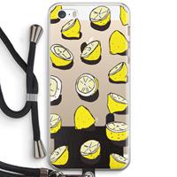 CaseCompany When Life Gives You Lemons...: iPhone 5 / 5S / SE Transparant Hoesje met koord