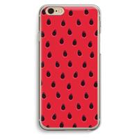 CaseCompany Watermelon: iPhone 6 / 6S Transparant Hoesje