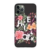 CaseCompany Hello in flowers: Volledig geprint iPhone 11 Pro Hoesje
