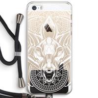 CaseCompany Oh Deer: iPhone 5 / 5S / SE Transparant Hoesje met koord