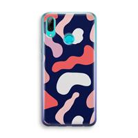 CaseCompany Memphis Shapes Pink: Huawei P Smart (2019) Transparant Hoesje