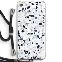 CaseCompany Terrazzo N°1: iPhone 5 / 5S / SE Transparant Hoesje met koord