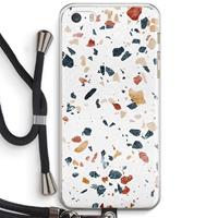 CaseCompany Terrazzo N°4: iPhone 5 / 5S / SE Transparant Hoesje met koord