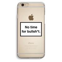 CaseCompany No time: iPhone 6 / 6S Transparant Hoesje