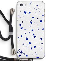 CaseCompany Terrazzo N°5: iPhone 5 / 5S / SE Transparant Hoesje met koord