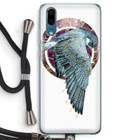 CaseCompany Golden Falcon: Huawei P20 Transparant Hoesje met koord