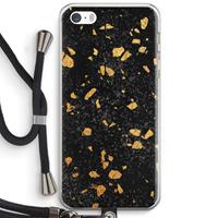 CaseCompany Terrazzo N°7: iPhone 5 / 5S / SE Transparant Hoesje met koord