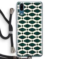 CaseCompany Moroccan tiles: Huawei P20 Transparant Hoesje met koord