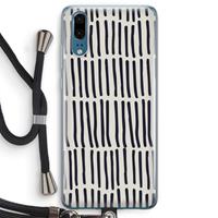 CaseCompany Moroccan stripes: Huawei P20 Transparant Hoesje met koord