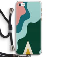 CaseCompany Noor B: iPhone 5 / 5S / SE Transparant Hoesje met koord