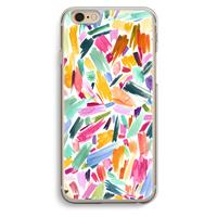 CaseCompany Watercolor Brushstrokes: iPhone 6 / 6S Transparant Hoesje