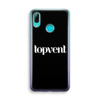 CaseCompany Topvent Zwart: Huawei P Smart (2019) Transparant Hoesje