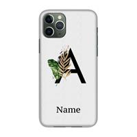 CaseCompany Charcoal Flora: Volledig geprint iPhone 11 Pro Hoesje
