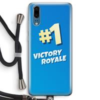 CaseCompany Victory Royale: Huawei P20 Transparant Hoesje met koord