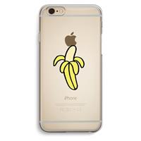 CaseCompany Banana: iPhone 6 / 6S Transparant Hoesje
