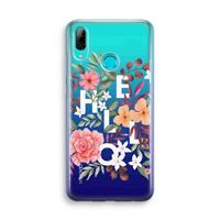 CaseCompany Hello in flowers: Huawei P Smart (2019) Transparant Hoesje