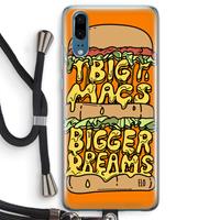 CaseCompany Big Macs Bigger Dreams: Huawei P20 Transparant Hoesje met koord