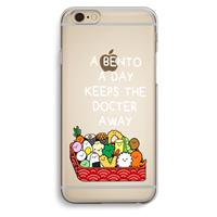 CaseCompany Bento a day: iPhone 6 / 6S Transparant Hoesje