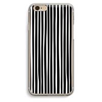 CaseCompany Stripes: iPhone 6 / 6S Transparant Hoesje