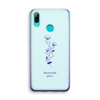 CaseCompany Bloom with grace: Huawei P Smart (2019) Transparant Hoesje
