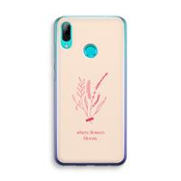 CaseCompany Where flowers bloom: Huawei P Smart (2019) Transparant Hoesje