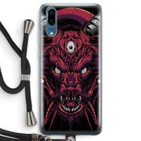 CaseCompany Hell Hound and Serpents: Huawei P20 Transparant Hoesje met koord