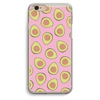 CaseCompany Dancing avocados: iPhone 6 / 6S Transparant Hoesje