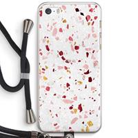 CaseCompany Terrazzo N°9: iPhone 5 / 5S / SE Transparant Hoesje met koord