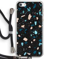 CaseCompany Terrazzo N°11: iPhone 5 / 5S / SE Transparant Hoesje met koord