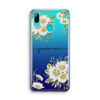 CaseCompany Daisies: Huawei P Smart (2019) Transparant Hoesje